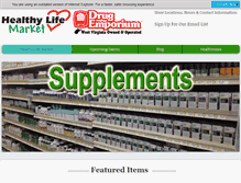 Tablet Screenshot of healthylifemarket.com